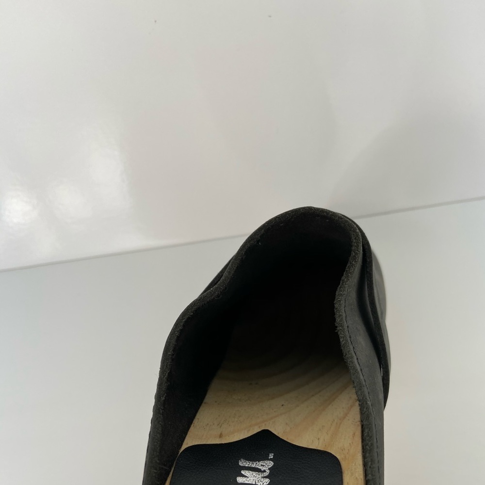 Sz. 39 Sandgrens Maya Nubuck Leather Swedish Clogs - Picture 11 of 14